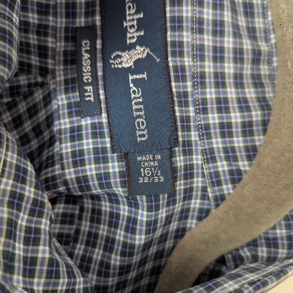 Ralph Lauren Blue Label Checkered Long Sleeve Button Down Shirt - Picture 5 of 5